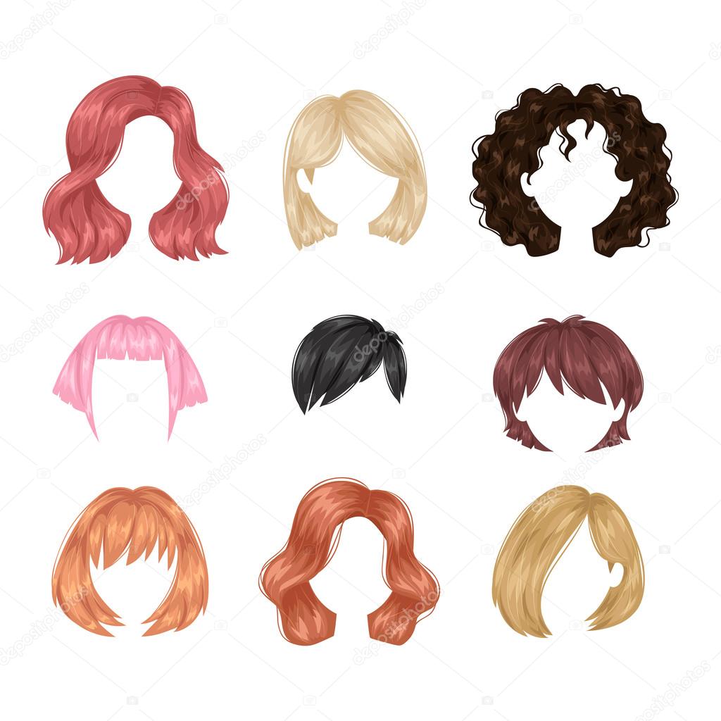 Vector woman hairstyle. Stock Vector Image by ©adekvat #124352212