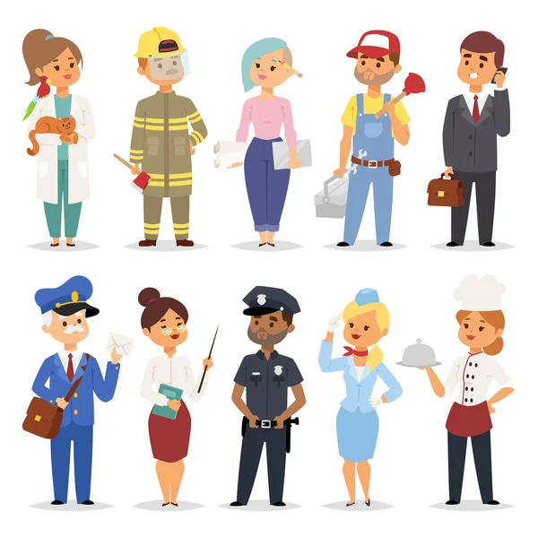 People professions vector set. — Stock Vector