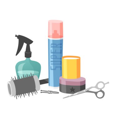 Kuaför Kuaför simgeler vektör