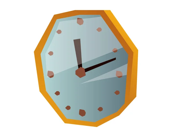 Reloj cara reloj vector ilustración — Vector de stock