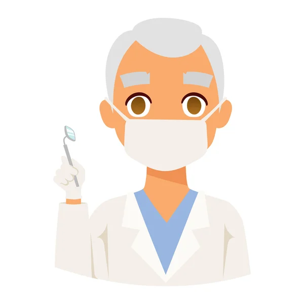 Doctor spetialist avatar cara vector — Archivo Imágenes Vectoriales