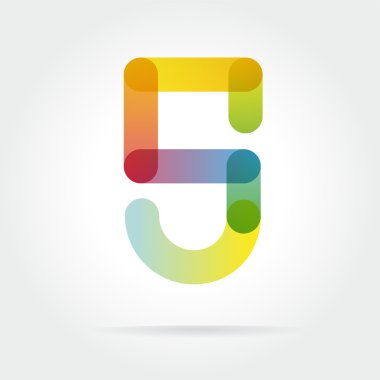 izole soyut renkli vektör logosu