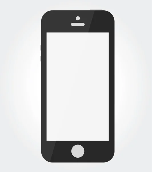 Vector smartphone isolated on white — Stock Vector