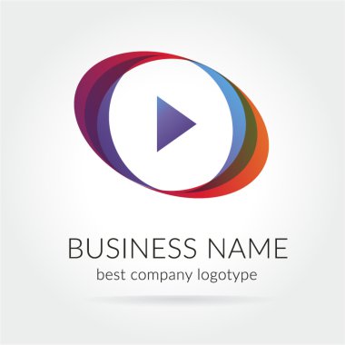 soyut renkli vektör logo izole oynamak