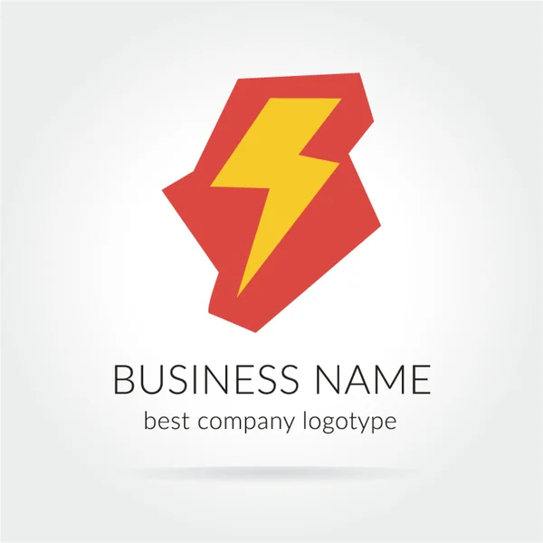 Ikony logo barevný lightning — Stockový vektor