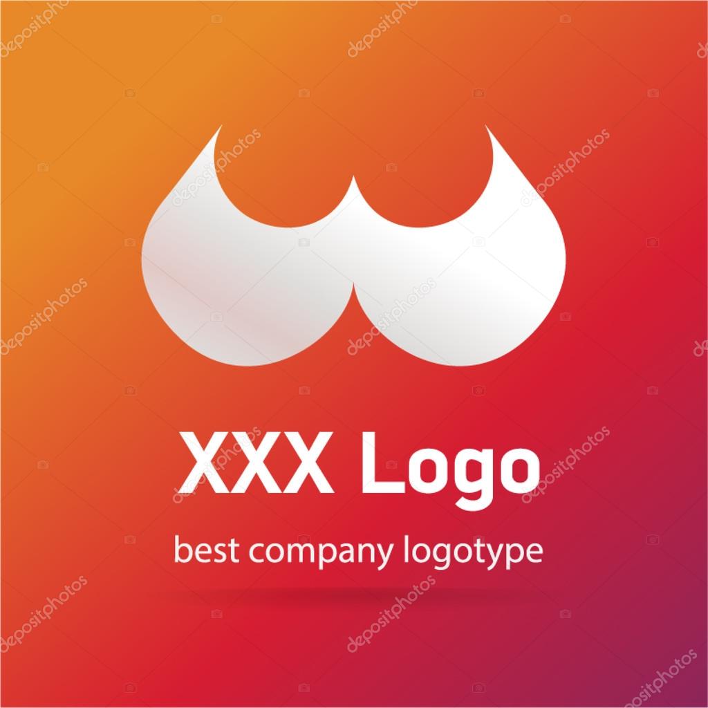 Abstract vector icon isolated on red  background