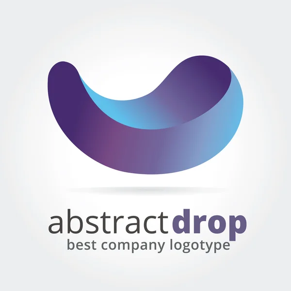 Concepto abstracto del logotipo del vector aislado sobre fondo blanco — Vector de stock