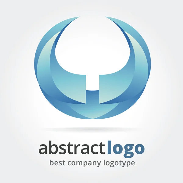 Conceito de logotipo vetorial abstrato isolado em fundo branco — Vetor de Stock