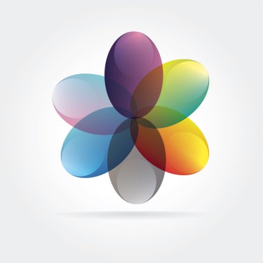 Beyaz arka plan üzerinde izole tasarlamak vektör çiçek logo kavramı