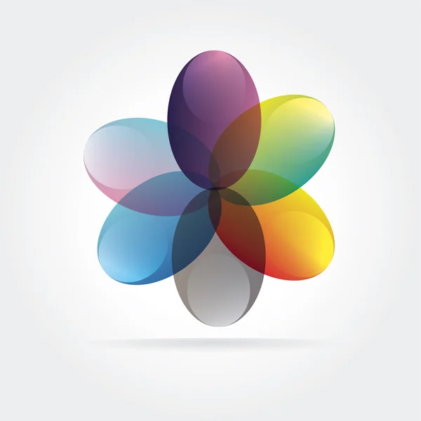 Streszczenie wektor kwiat logo koncepcja na białym tle — Wektor stockowy