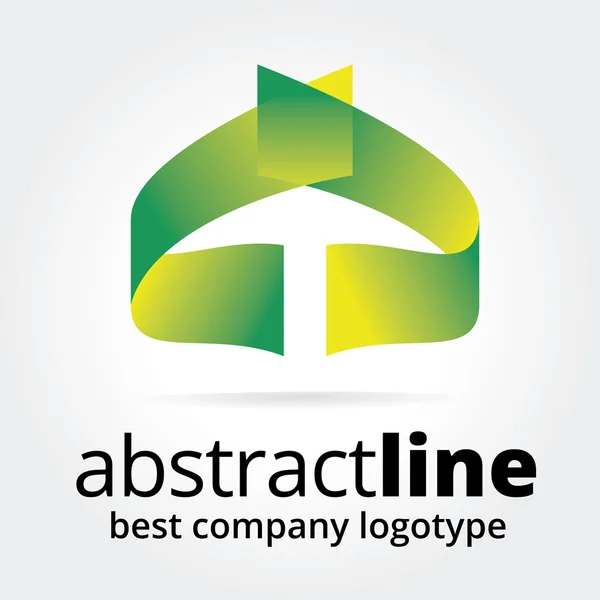 Abstract vector logo concept geïsoleerd op witte achtergrond — Stockvector