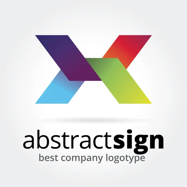 Abstract vector logo concept geïsoleerd op witte achtergrond — Stockvector