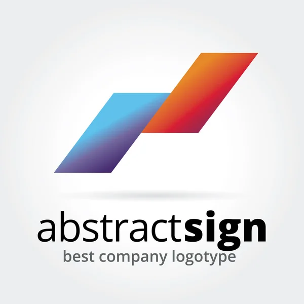 Abstract vector logo concept geïsoleerd op witte achtergrond — Stockvector