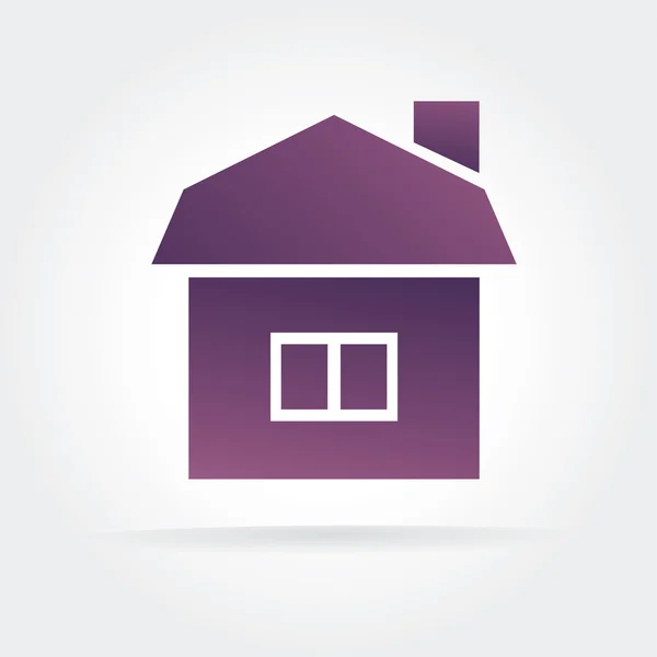 孤立的白色背景上的抽象矢量的房子图标概念 — 图库矢量图片