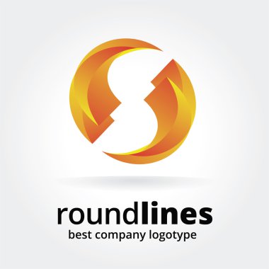 Beyaz arka plan üzerinde izole tasarlamak vektör logo kavramı. temel fikirleri olan iş, yaratıcı, soyut, dön komutu, renk, sanat ve tasarım. kurumsal kimlik ve marka kavramı