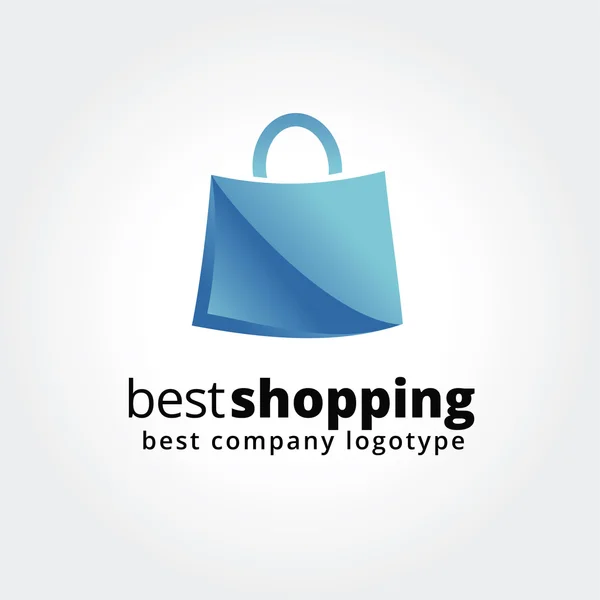 Shopping bag logo incorporated with v letter Vector Image