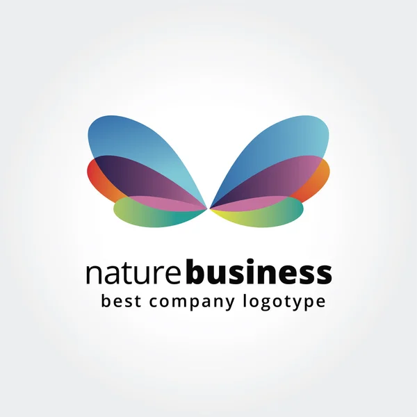 Abstrakt natur logotyp — Stock vektor