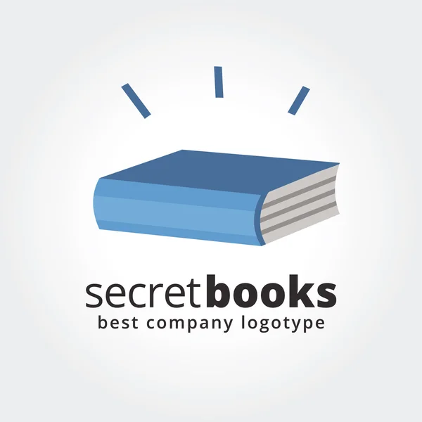 Анотація книги логотип — стоковий вектор
