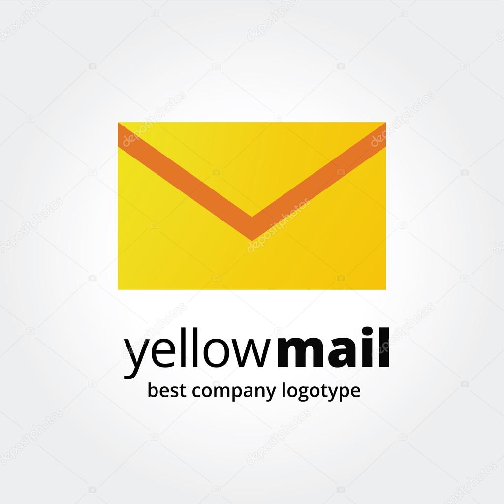 Logo correo amarillo vector, gráfico vectorial © adekvat imagen 55372197