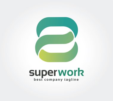Soyut vektör S harfi logo simge kavramı. Marka ve kurumsal tasarım logo şablonu