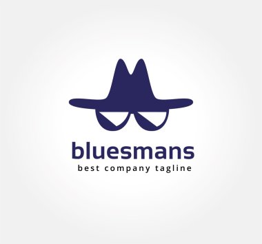 Abstract spy face logo icon concept. Logotype template for branding and corporate design