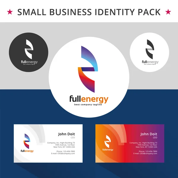 Abstract energy identity pack concept. Good for company branding set. — Stock Photo, Image