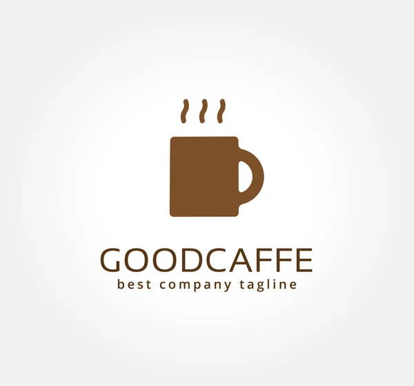 Abstract vector koffie beker logo pictogram concept. Logo sjabloon voor branding en corporate design — Stockvector