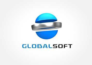 Soyut logo simge kavramı. Marka ve tasarım için logo şablonu