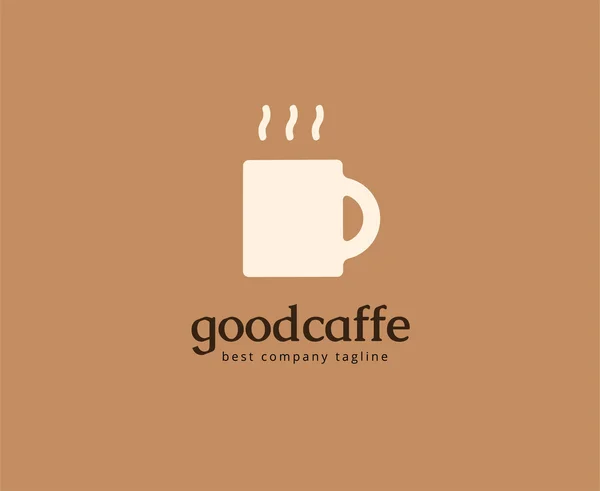 Abstracte koffie bean logo concept geïsoleerd op een witte achtergrond. Zeer belangrijke ideeën is business, koffie, pauze, pauze, voedsel en restaurant. Concept voor bedrijfsidentiteit en branding — Stockvector