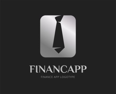 Marka ve tasarım için soyut Finans app vektör logo şablonu