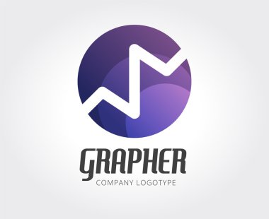 Marka ve tasarım için soyut Finans app vektör logo şablonu
