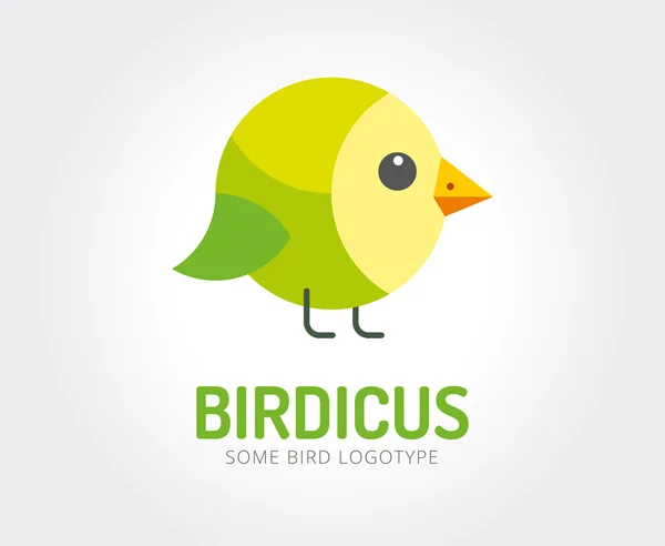 Absztrakt madár játék vektor logo sablon branding és design — Stock Vector