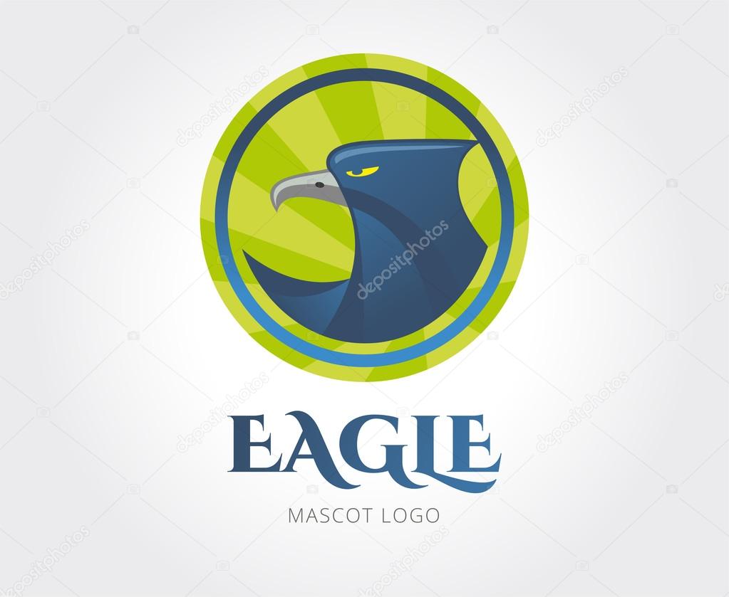 Abstract eagle  logo template for branding and design