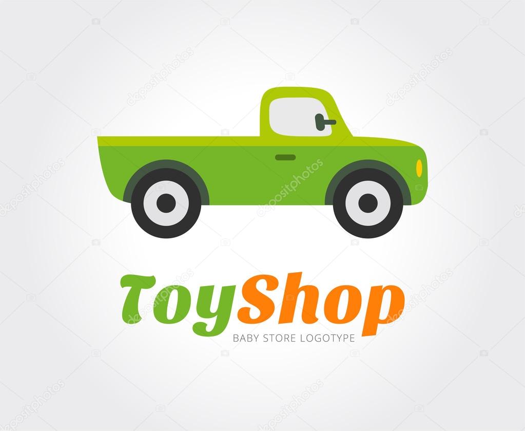 Toy car logo template for branding and design