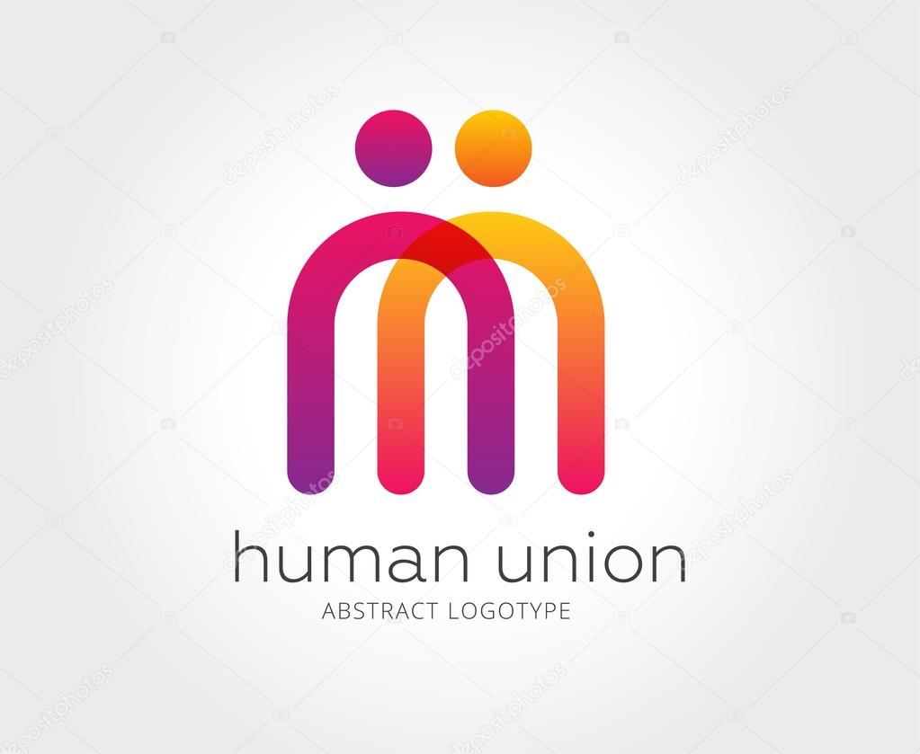 Abstract human logo