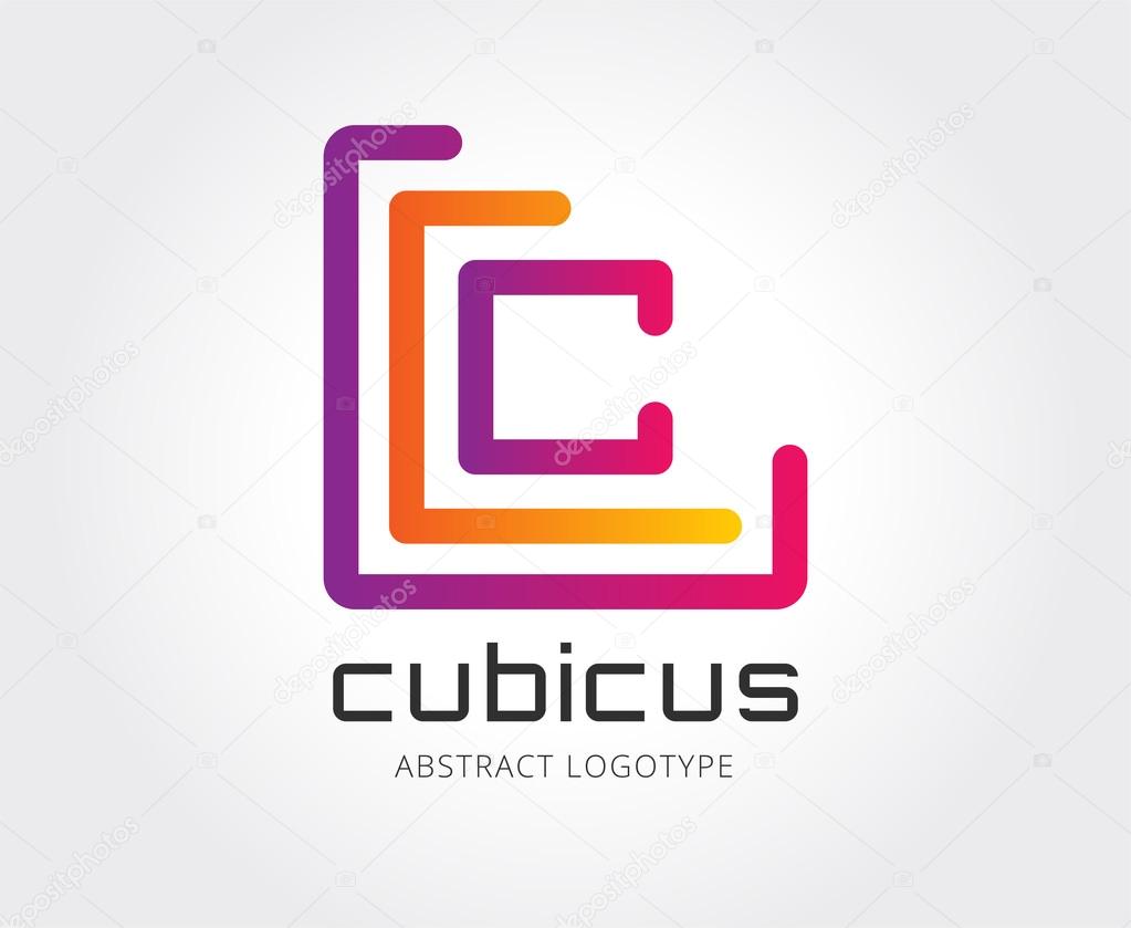 Abstract copyright logo template for branding and design
