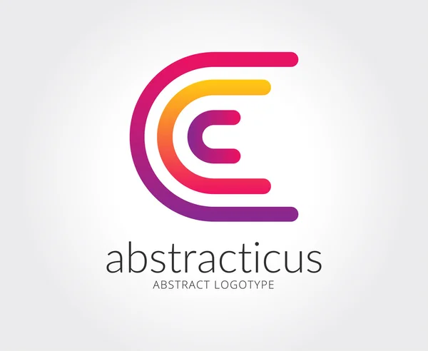 Abstract C character logo — Stock Vector