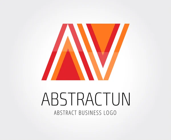 Modelo de logotipo vetorial abstrato para branding e design — Vetor de Stock