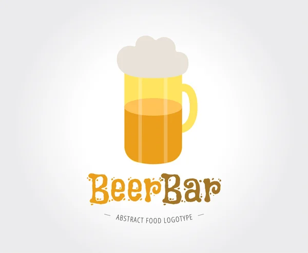 Modèle de logo vecteur de bière abstrait pour la marque et le design — Image vectorielle