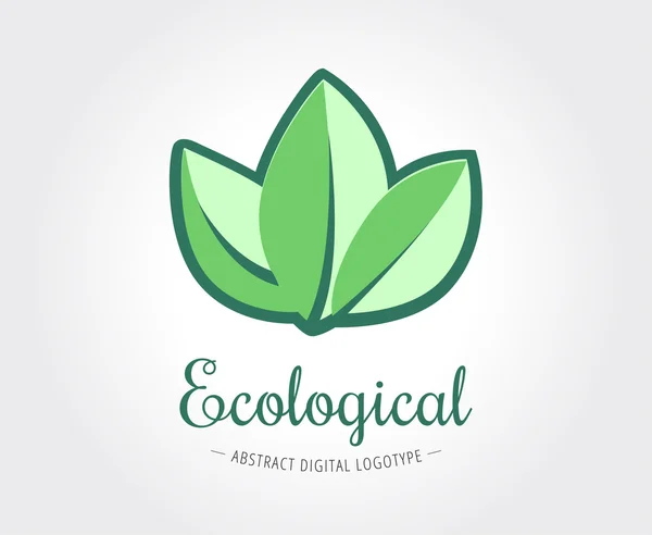 Plantilla abstracta del logotipo del vector de la naturaleza para la marca y el diseño — Vector de stock