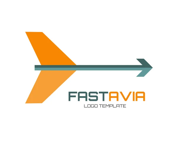 Nuovo modello astratto di logo vettoriale per branding e design piatto — Vettoriale Stock