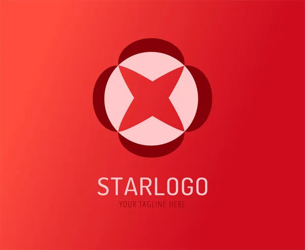 Abstract new vector logo template for branding and flat design — Διανυσματικό Αρχείο