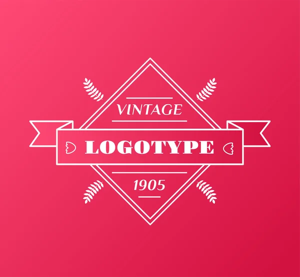 Abstract vector vintage logo ontwerp elementen set. Pijlen, etiketten, linten, symbolen. Vectorillustratie — Stockvector