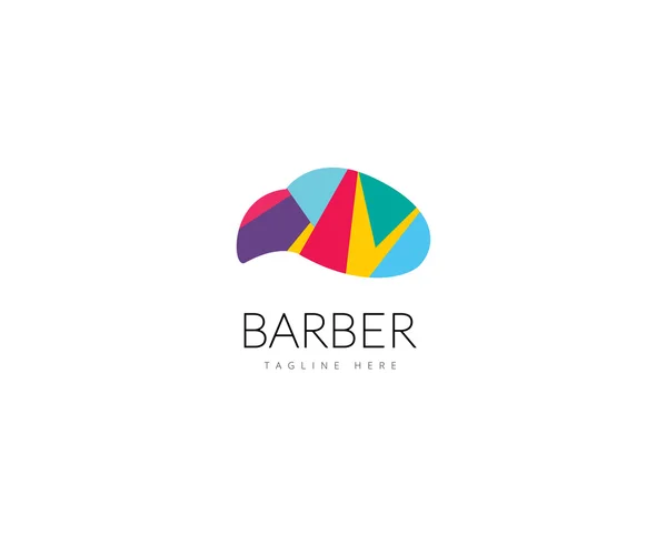 Abstract vector element. Barber shop logo template. Stock illustration for design — Stock vektor