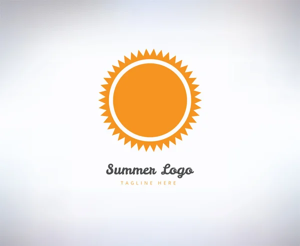 Abstract vector logo elements. Sun, vocation, summer and holiday. Stock illustration for design — ストックベクタ
