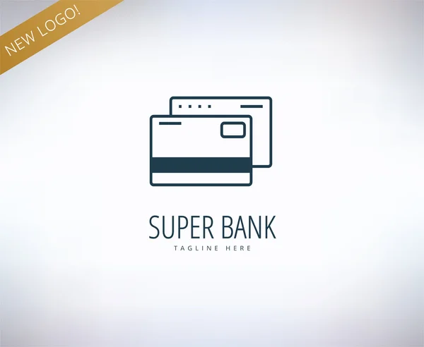 Banka finanse logosunu görmeniz gerekir. Para, bankacılık veya Aracısı ve büyüme. Hisse senedi vektör çizimler. — Stok Vektör