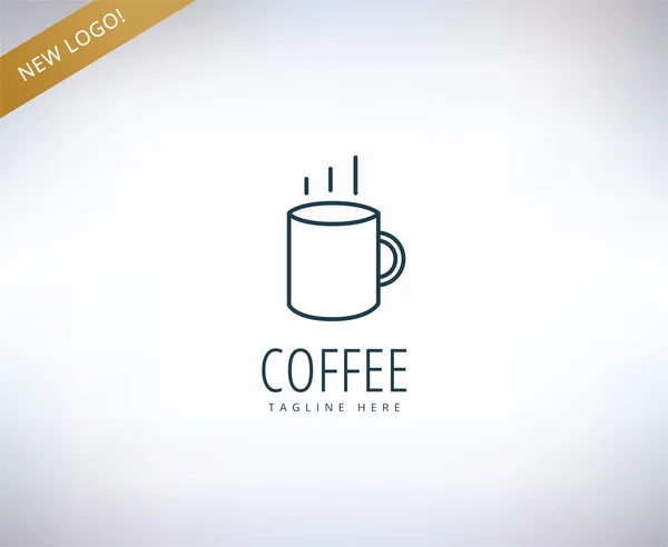 Icône du logo vectoriel Caffee. Caffe, boisson ou restaurant et tasse symbole. Éléments de conception . — Image vectorielle