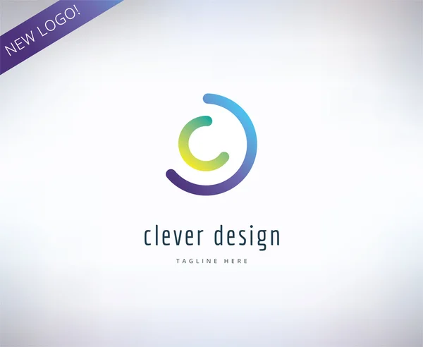Abstrakt vektor logo element. Logotyp mall, pilar, form, text. Lager illustration för design — Stock vektor