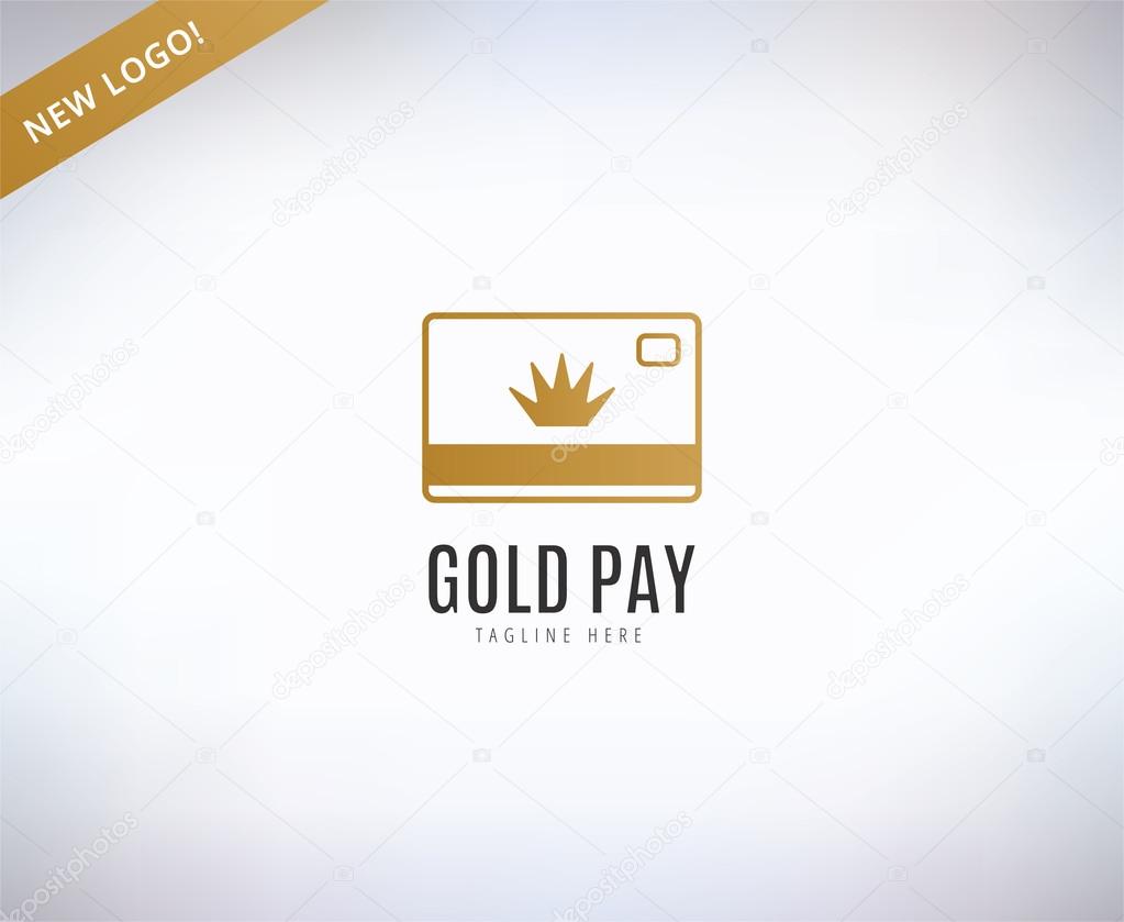 Bank finanse logo. Money, banking or broker and growth. Vector stock illustration