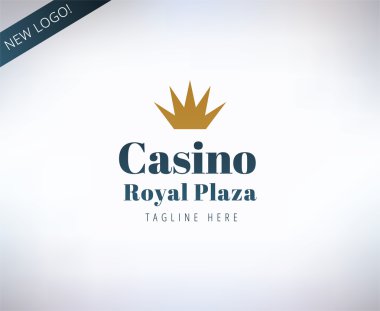 Casino vector logo icon. Poker, cards or game and money symbol. Stocks design elements.